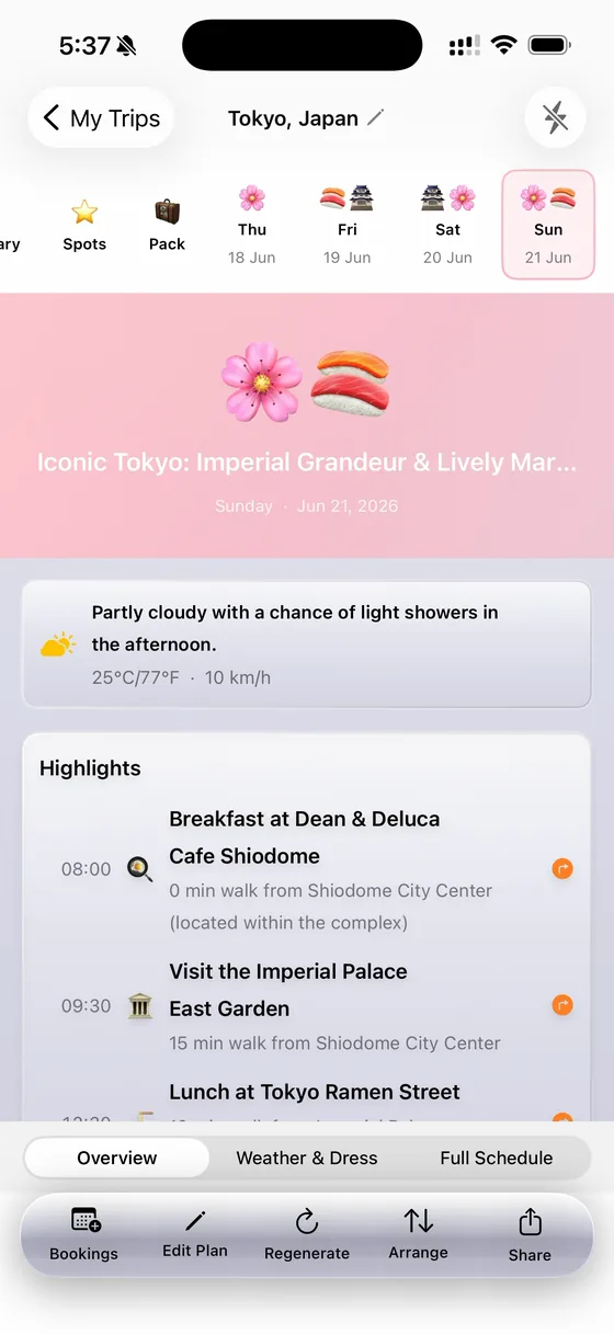 Day 4 — Imperial Palace gardens and Tokyo Ramen Street